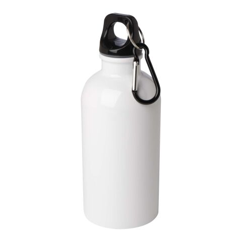Oregon 400 ml RCS certified single wall stainless steel water bottle with carabiner Standard | White | Not applicable | No Branding | not available | not available