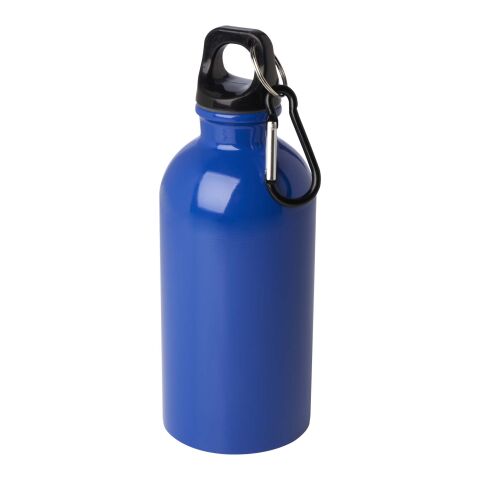 Oregon 400 ml RCS certified single wall stainless steel water bottle with carabiner Standard | Royal blue | No Branding | not available | not available