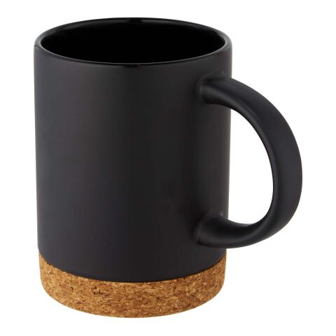Neiva 425 ml ceramic mug with cork base Standard | Solid black | No Branding | not available | not available