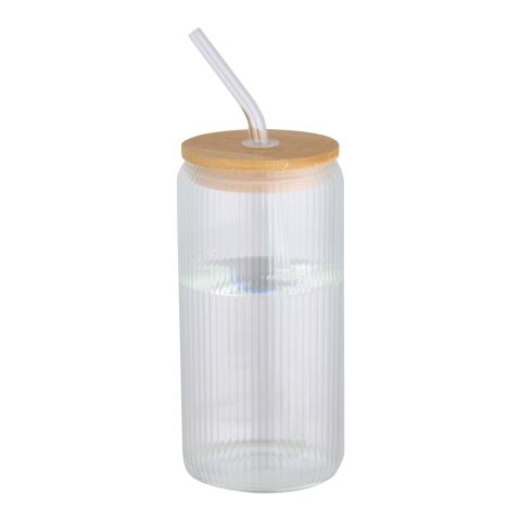 Mirage 500 ml single-walled borosilicate glass jar with bamboo lid Standard | White | Not applicable | No Branding | not available | not available
