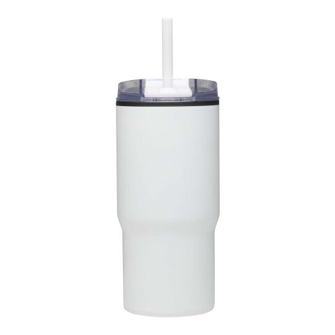 Westin 540 ml RCS recycled double wall insulated tumbler with straw White