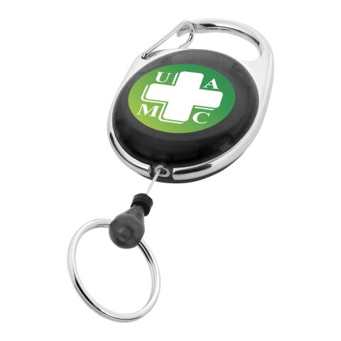 Gerlos roller clip keychain Standard | Solid black | not available | No Branding | not available | not available | not available