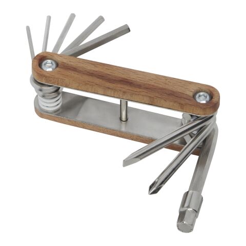 Fixie 8-function wooden bicycle multi-tool Standard | Brown | No Branding | not available | not available