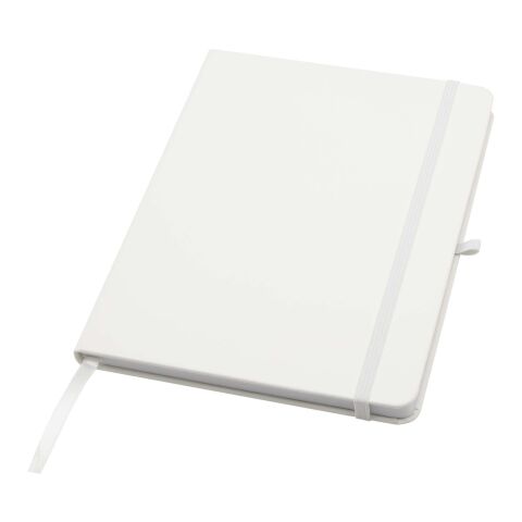 Teak A5 recycled hard cover notebook with lined pages Standard | white | No Branding | not available | not available