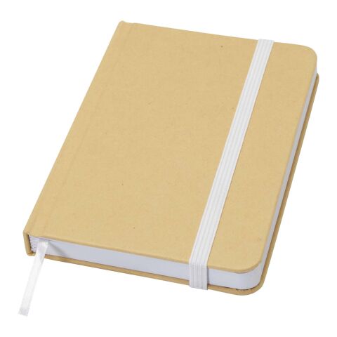 Reed A6 recycled hard cover notebook with plain pages Standard | white | No Branding | not available | not available