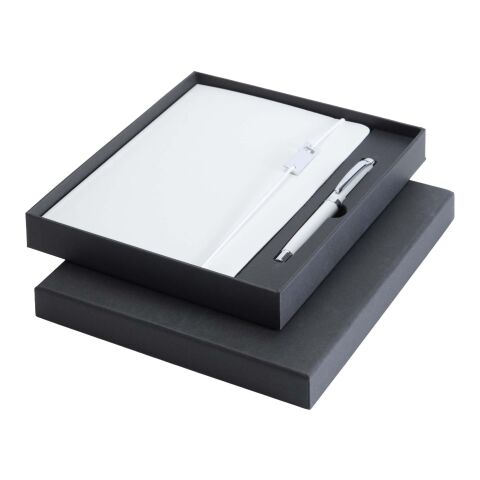 Legato Elegance A5 hard cover notebook and rollerball pen set Standard | Transparent-White | Not applicable | No Branding | not available | not available