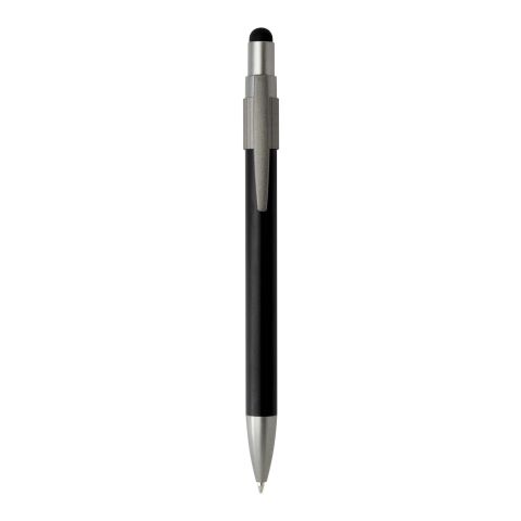 Rill RCS recycled ballpoint pen with stylus and fidget spinner (black ink) Standard | Solid black | No Branding | not available | not available