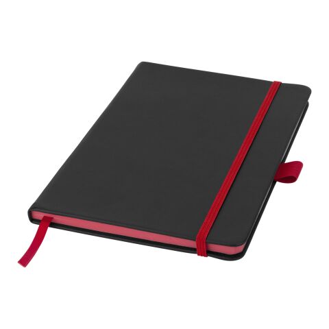 Colour-edge A5 hard cover notebook Standard | Solid black-Red | Not applicable | No Branding | not available | not available