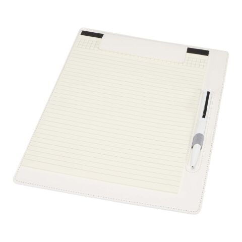 Clast A4 clipboard with magnetic closure and RCS recycled ballpoint pen (black ink) Standard | White | No Branding | not available | not available | not available