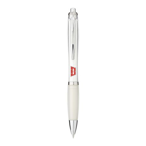Nash Coloured Barrel &amp; Grip Ballpoint Pen Standard | White | No Branding | not available | not available