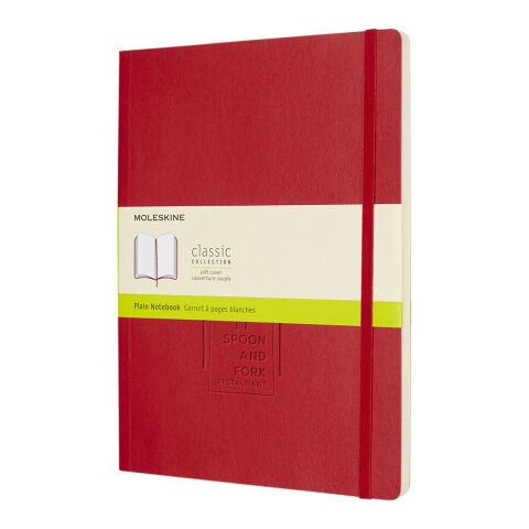 Classic XL soft cover notebook - plain Standard | Scarlet red | No Branding | not available | not available