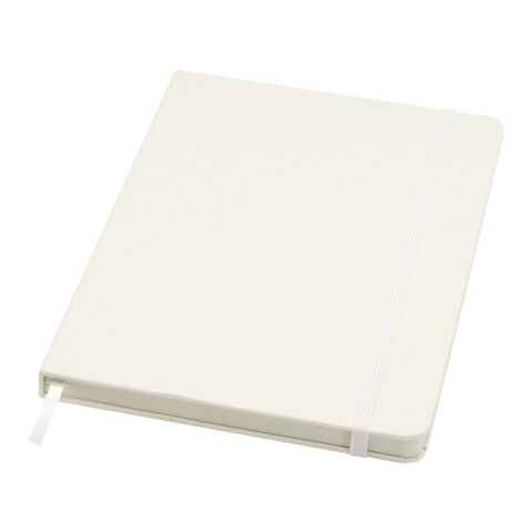 Bass A5 recycled hard cover notebook with lined pages Standard | white | No Branding | not available | not available
