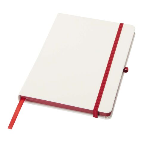 Spectrum A5 hard cover notebook with coloured edge Red