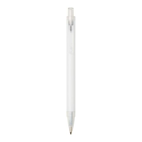 Spectrum recycled aluminium ballpoint pen (blue ink) White