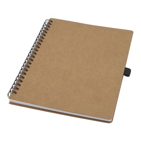 Cobble A5 wire-o recycled cardboard notebook with stone paper Standard | Natural | Not applicable | No Branding | not available | not available