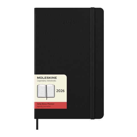 Moleskine 12M Daily L Hard Cover Planner Standard | Solid black | No Branding | not available | not available