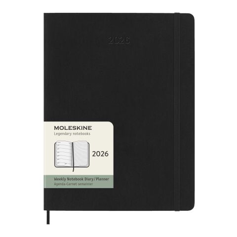 Moleskine 12M Weekly XL Soft Cover Planner Standard | Solid black | No Branding | not available | not available