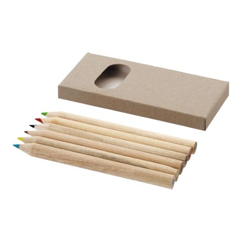 Artemaa 6-piece pencil colouring set Standard | Natural | No Branding | not available | not available