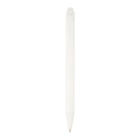 Chartik monochromatic recycled paper ballpoint pen with matte finish Standard | White | Not applicable | No Branding | not available | not available