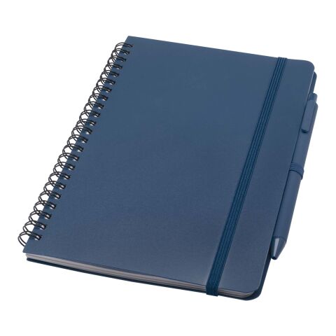 Thalaasa A5 ocean-bound hard cover notebook with ballpoint pen (black ink) Standard | Ocean blue | Not applicable | No Branding | not available | not available