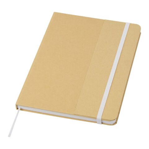Nelida A5 recycled cardboard hard cover notebook Standard | white | No Branding | not available | not available