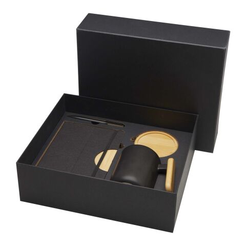 Laura A5 hard cover notebook and ballpoint pen gift set Standard | Black | No Branding | not available | not available | not available