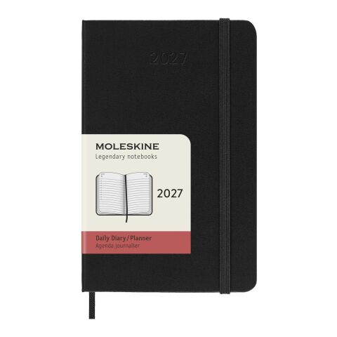 Moleskine hard cover 12 month PK daily planner Standard | Solid black | not available | No Branding | not available | not available