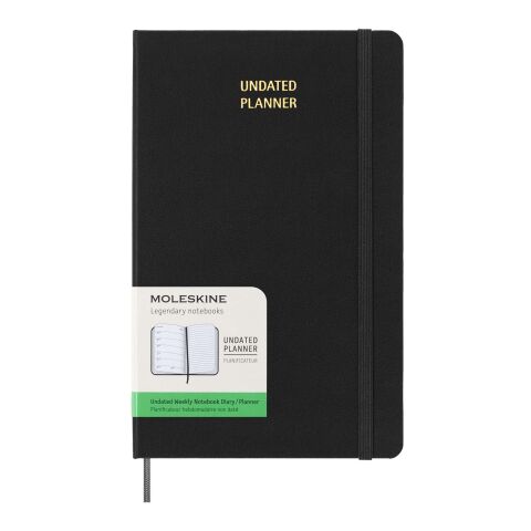 Moleskine hard cover undated L weekly planner Standard | Black | No Branding | not available | not available