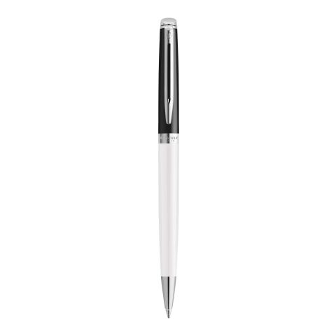 Hemisphere colour blocking ballpoint pen with palladium trim Standard | white-black | No Branding | not available | not available