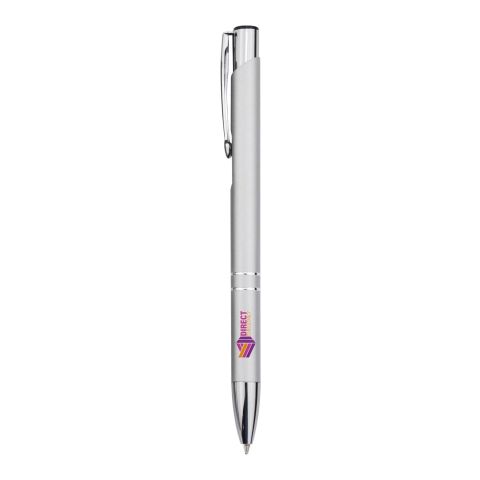Moneta recycled aluminium ballpoint pen (blue ink) Standard | Silver | not available | No Branding | not available | not available