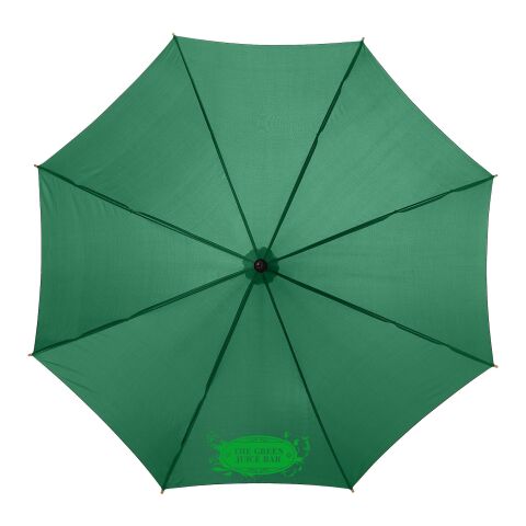 Kyle 23&quot; auto open umbrella wooden shaft and handle Standard | Green | No Branding | not available | not available | not available