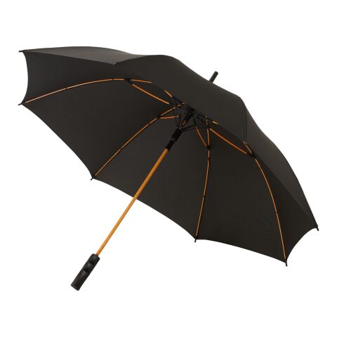 Stark 23&quot; windproof auto open umbrella Standard | Orange-Solid black | No Branding | not available | not available | not available
