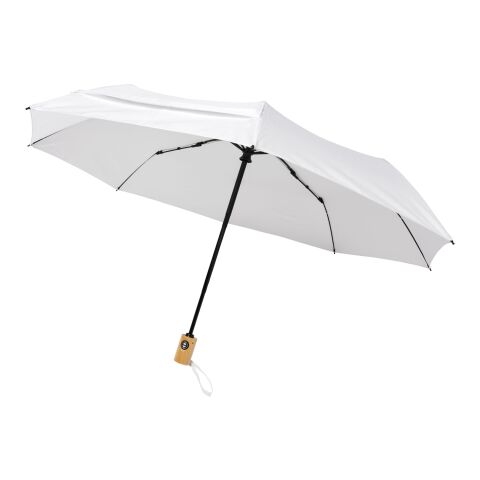 Bo 21&quot; fold. auto open/close recycled PET umbrella Standard | White | No Branding | not available | not available | not available