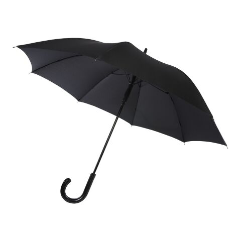 Fontana 23&quot; auto open umbrella with carbon look and crooked handle Standard | Solid black | No Branding | not available | not available | not available