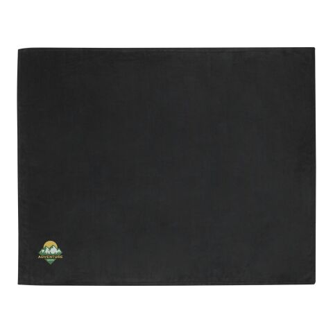 Lily RPET coral fleece blanket Standard | Solid black | No Branding | not available | not available | not available