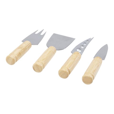 Cheds 4-piece bamboo cheese set Standard | Natural | No Branding | not available | not available