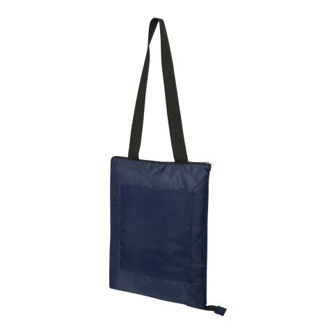 Clary GRS recycled polyester picnic blanket Standard | Navy | No Branding | not available | not available | not available