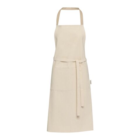 Nia 200 g/m² recycled cotton apron Standard | Oatmeal | No Branding | not available | not available | not available