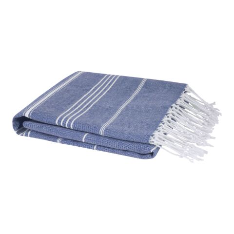 Anna 180 g/m² hammam cotton towel 100x180 cm Standard | Deep blue | 1-color Screen Print | front | 280 mm x 230 mm | not available