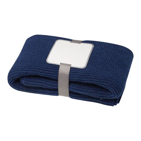 Suzy 150 x 120 cm GRS polyester knitted blanket Deep blue | No Branding | not available | not available | not available