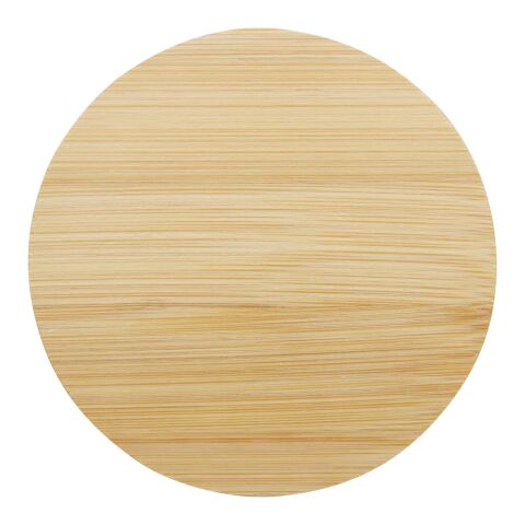 Lenora 250 ml glass cup with bamboo lid Standard | White | not available | No Branding | not available | not available