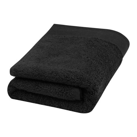 Nora 550 g/m² cotton bath towel 50x100 cm Solid black | not available | No Branding | not available | not available | not available