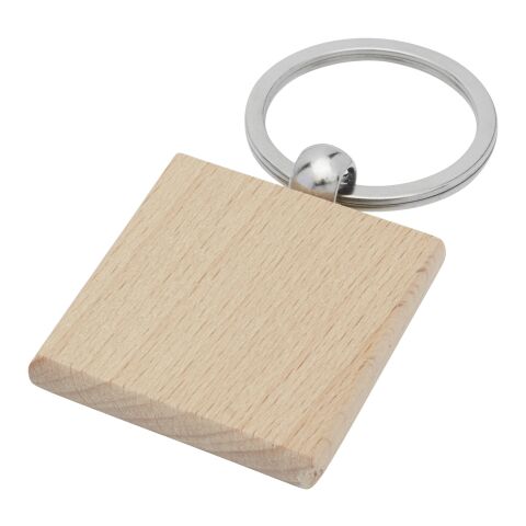 Gioia beech wood squared keychain Standard | Natural | Not applicable | No Branding | not available | not available