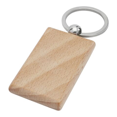 Gian beech wood rectangular keychain Standard | Natural | No Branding | not available | not available
