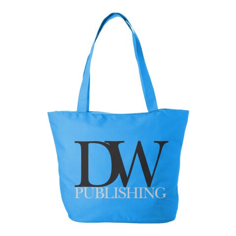 Panama zippered tote bag Standard | Process blue | No Branding | not available | not available | not available