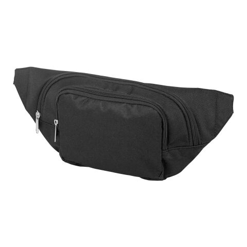Santander fanny pack with two compartments Standard | Solid black | not available | No Branding | not available | not available | not available
