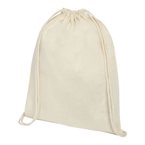 Oregon 100g/m² cotton drawstring backpack Standard | Natural | No Branding | not available | not available | not available