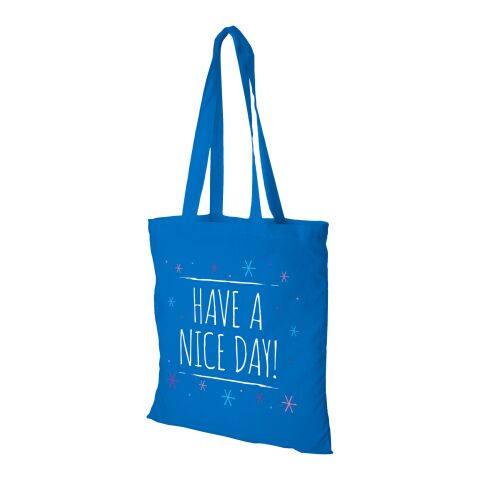 Madras cotton tote bag 7L Standard | Process blue | not available | No Branding | not available | not available | not available