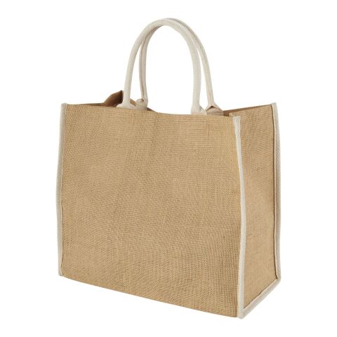 Harry coloured edge jute tote bag Standard | Natural-White | No Branding | not available | not available