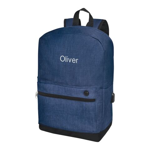 Hoss 15.6" business laptop backpack Standard | Navy | not available | No Branding | not available | not available | not available
